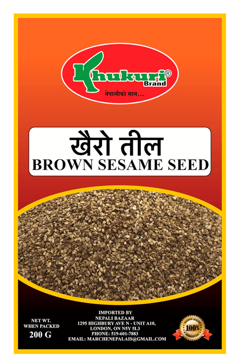 A packet of Brown Sesame Seeds of 200g