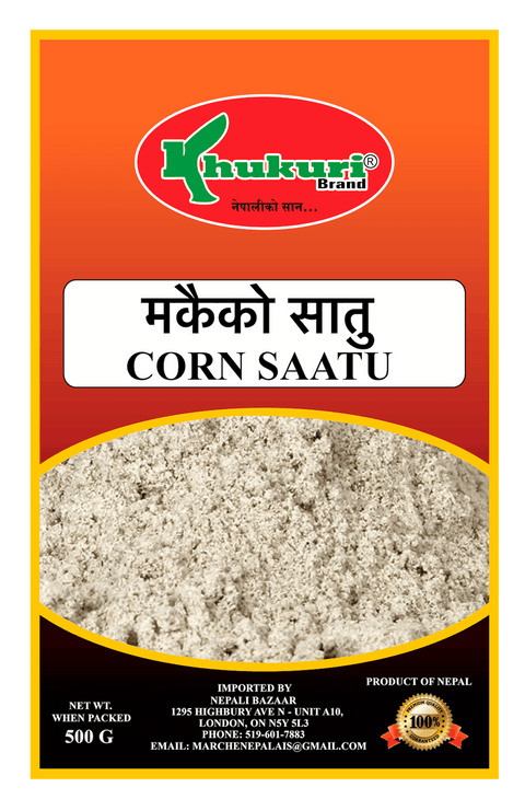 A packet of Corn Saatu of 500g