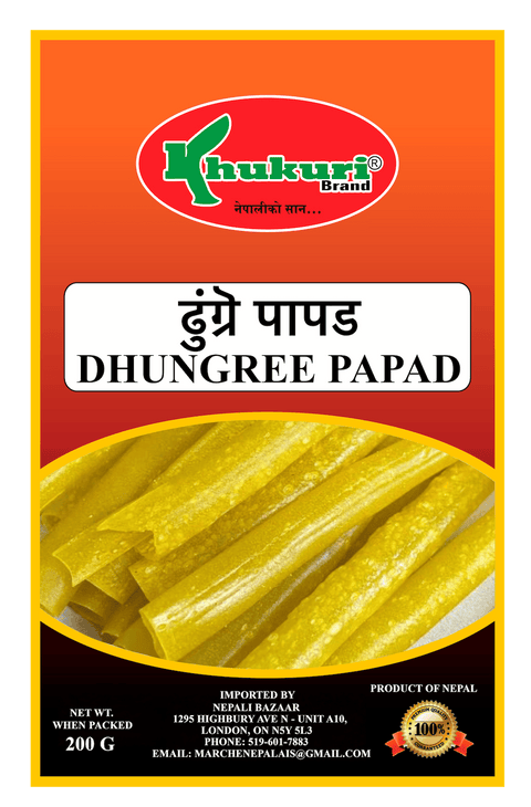 A packet of Dhungree Papad of 200g