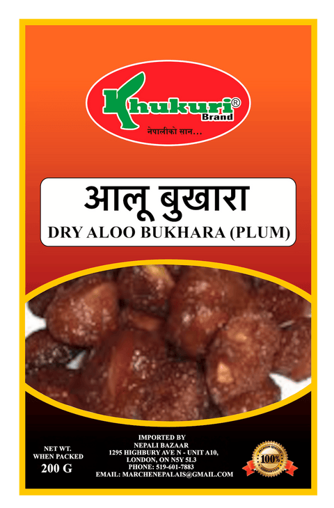 A packet of Dry Aloo Bukhara (Plum) of 200g