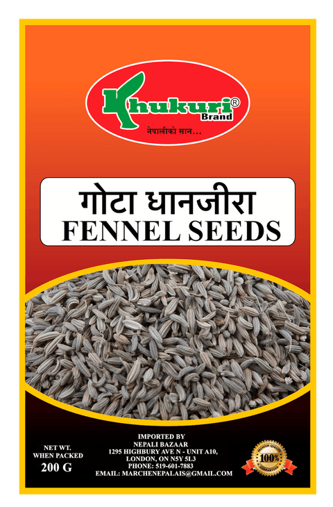A packet of Fennel Seeds of 200g
