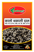 A packet of Mustang Black Beans of 2 lbs