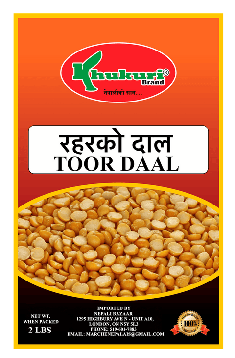 A packet of Toor (Rahar) Dal of 2 lbs