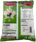 A packet of Red Beaten Rice of 750g showing nutrition facts