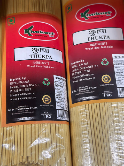 A packet of Thukpa Noodles from Khukuri of 1 kg