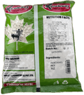 A packet of White Beaten Rice of 750g showing nutrition facts