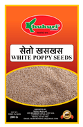 A packet of White Poppy Seeds from Khukuri of 200g