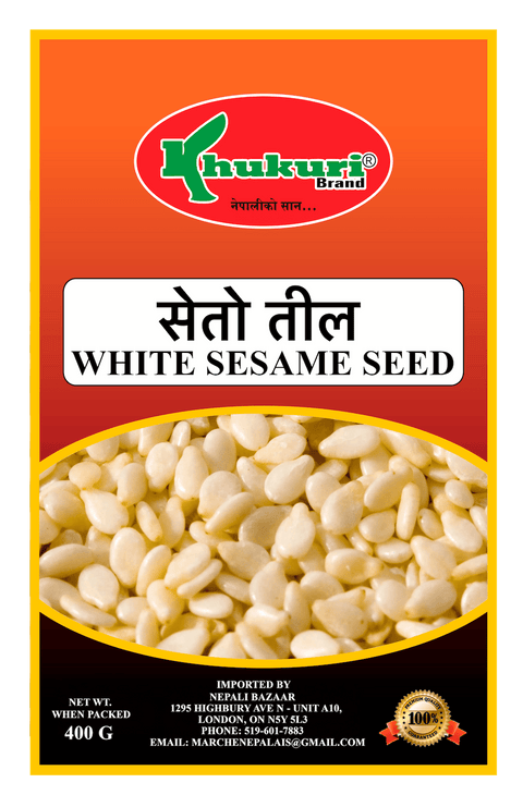 A packet of White Sesame Seeds of 400g