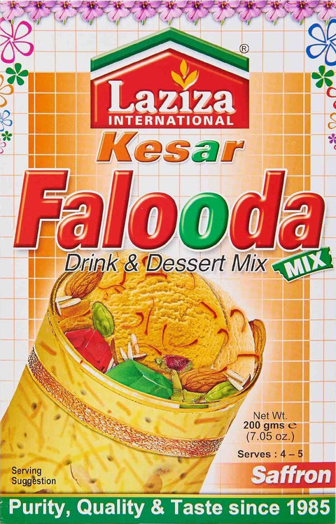 A packet of Falooda Mix Kesar from Laziza of 200g