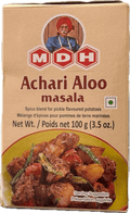 A packet of Achari Aloo Masala from MDH of 100g