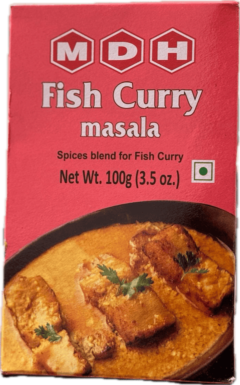 A packet of Fish Curry Masala from MDH of 100g