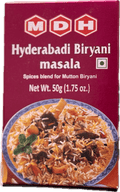 A packet of Hyderabadi Biryani Masala from MDH of 50g