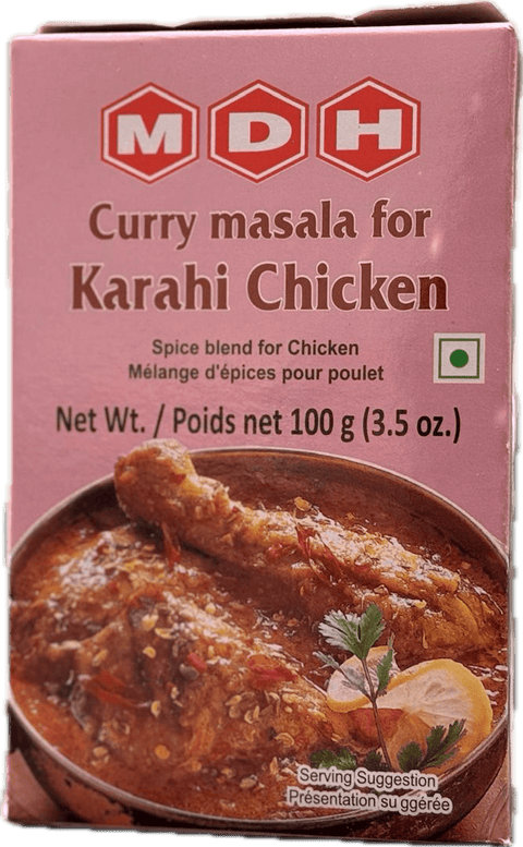 A packet of Karahi Chicken Curry Masala from MDH of 100g