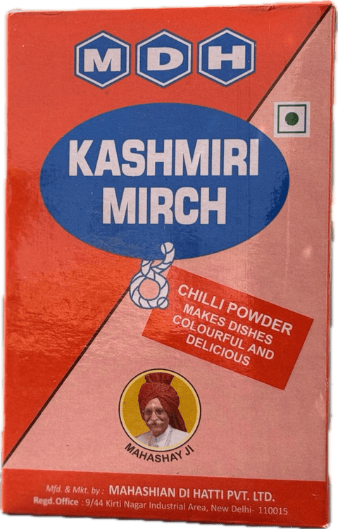 A packet of Kashmiri Mirch Masala from MDH of 100g