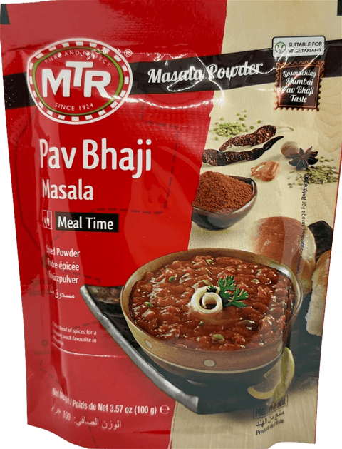 A packet of Pav Bhaji Masala from MTR of 100g