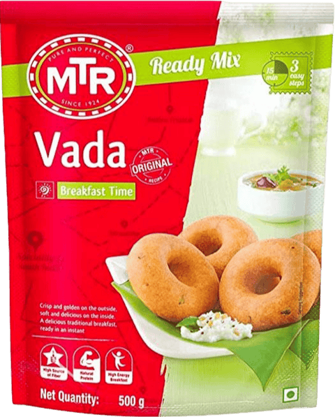 A packet of Ready Vada Mix from MTR of 500g