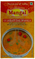 A packet of Gujarati Dal Masala from Mangal of 50g