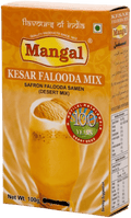 A packet of Kesar Falooda Mix from Mangal of 100g