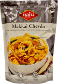 A packet of Makkai Chevdo from Raju of 300g