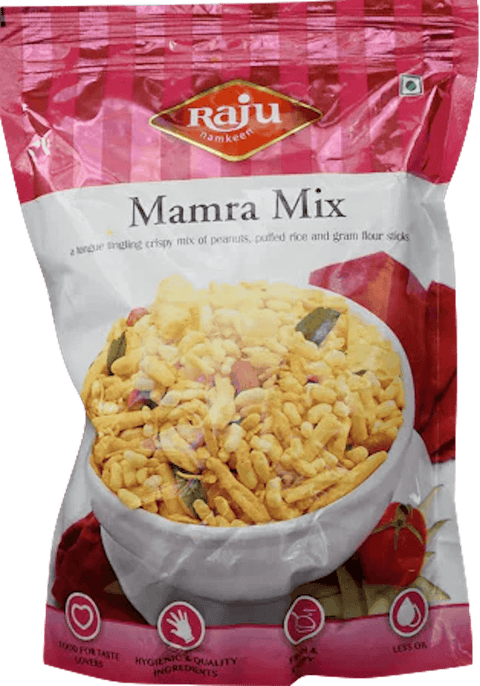 A packet of Mamra Mix from Raju of 400g