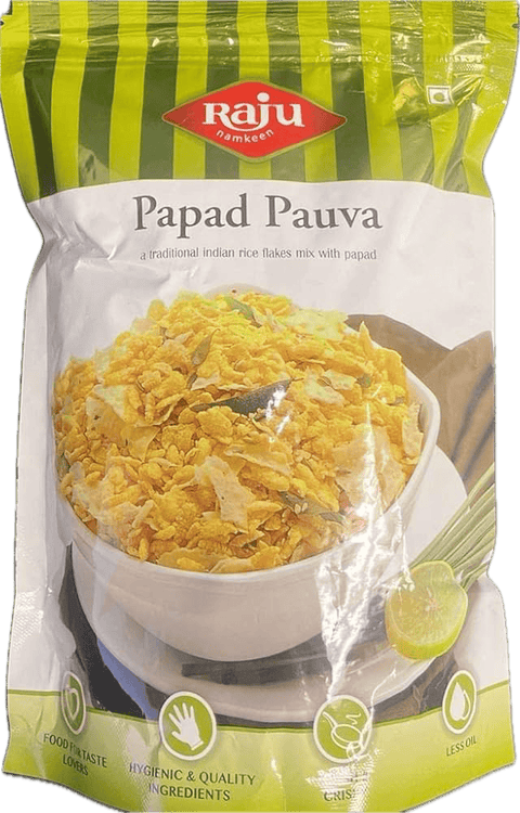 A packet of Papad Pauva from Raju of 400g