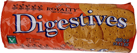 A packet of Digestives from Royalty of 400g
