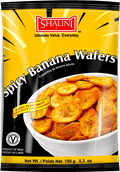 A packet of Spicy Banana Wafers from Shalini of 150g