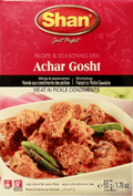 A packet of Achar Gosht Masala from Shan of 50g