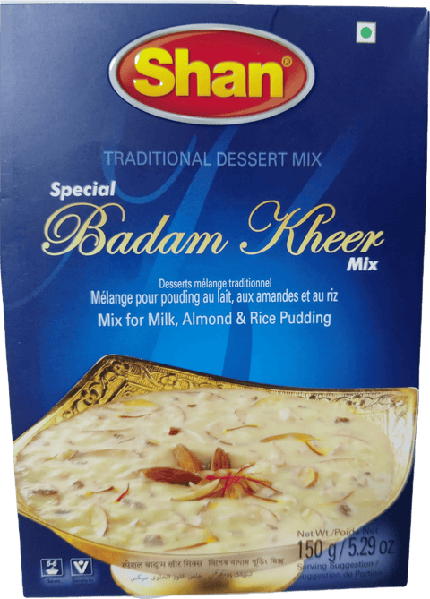 A packet of Badam Kheer Mix from Shan of 150g
