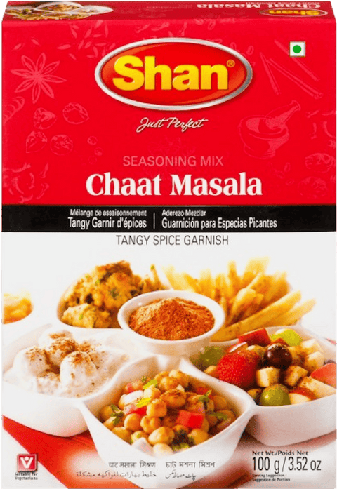 A packet of Chaat Masala from Shan of 100g