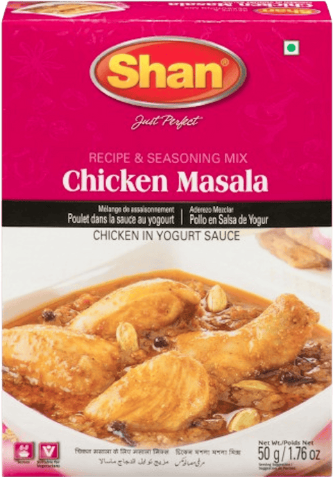 A packet of Chicken Masala from Shan of 50g
