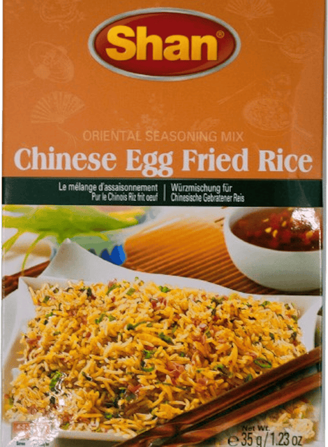 A packet of Chinese Egg Fried Rice Masala from Shan of 35g