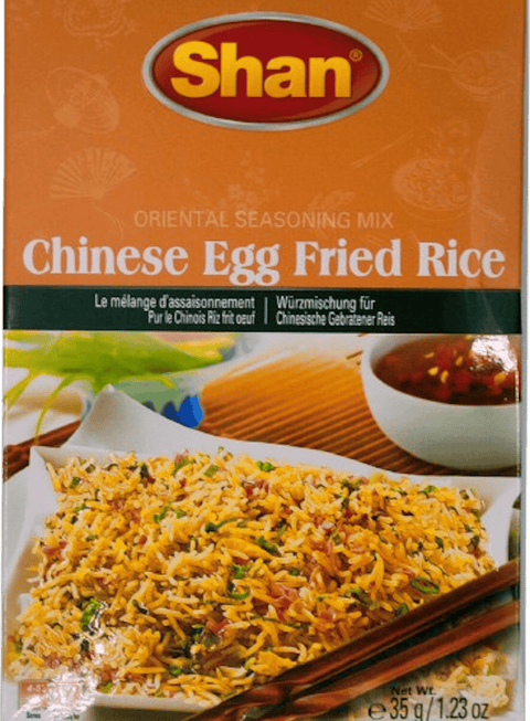 A packet of Chinese Egg Fried Rice Masala from Shan of 35g