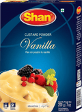 A packet of Custard Powder Vanilla from Shan of 200g