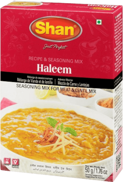 A packet of Haleem Masala from Shan of 50g