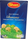 A packet of Jelly Crystals Banana from Shan of 80g