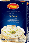 A packet of Kheer Mix from Shan of 150g