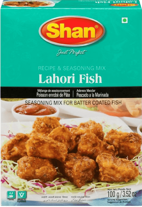 A packet of Lahori Fish Masala from Shan of 100g