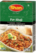 A packet of Pav Bhaji Masala from Shan of 100g