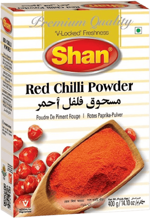 A packet of Red Chilli Powder from Shan of 400g