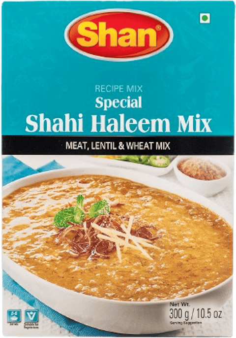 A packet of Special Shahi Haleem Mix Masala from Shan of 300g
