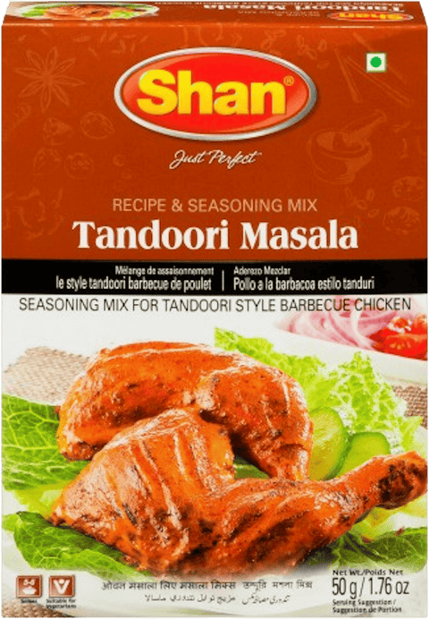 A packet of Tandoori Masala from Shan of 50g
