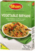 A packet of Vegetable Biryani Masala from Shan of 45g