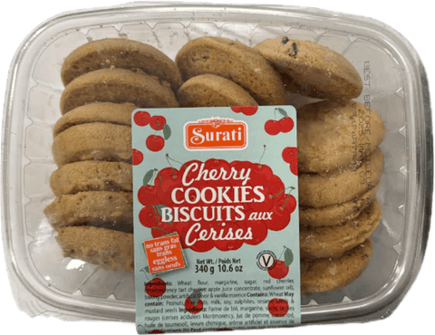 A packet of Indian Cherry Cookies from Surati of 340g