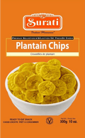 A packet of Plantain Chips from Surati of 300g