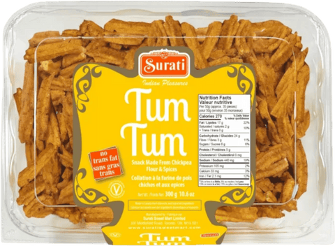 A packet of Tum Tum from Surati of 300g