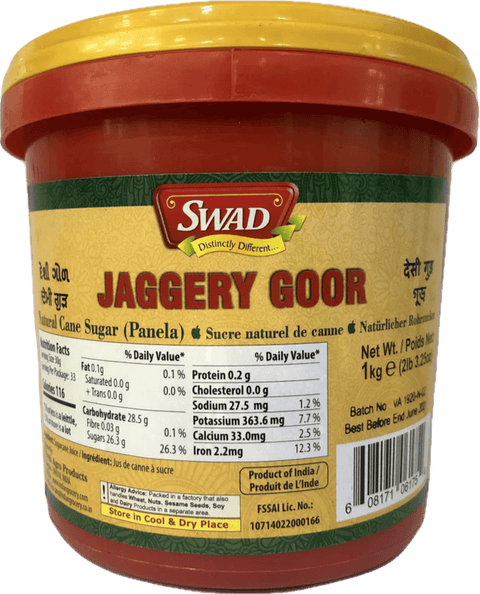 A packet of Jaggery Goor from Swad of 1 kg