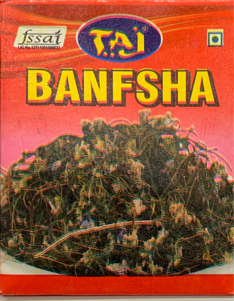 A packet of Banfsha Tea from Taj of 50g