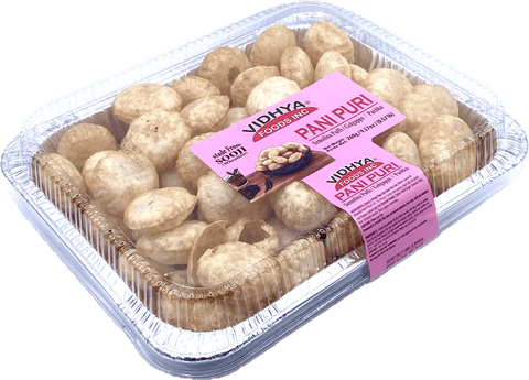 A packet of Sooji Pani Puri from Vidhya of 260g