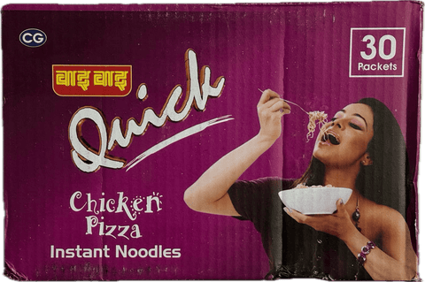 A box of WaiWai Quick Chicken Pizza Noodles of total 1.8kg